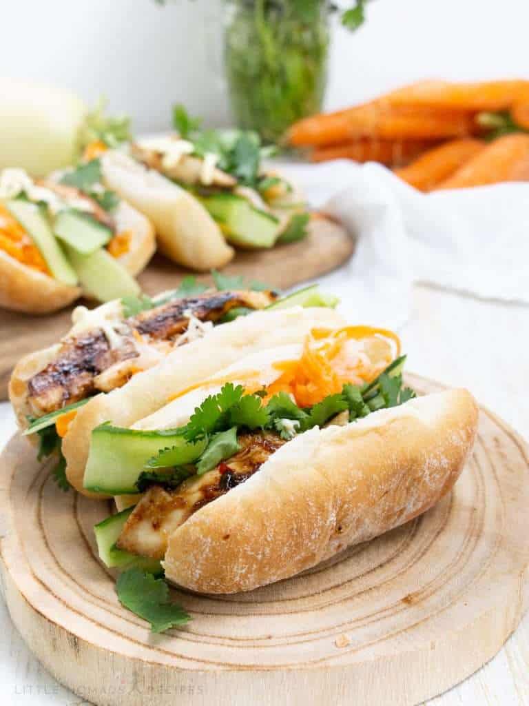 Mini Banh mi sandwiches