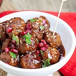 Pomegranate meatball appetizers-6