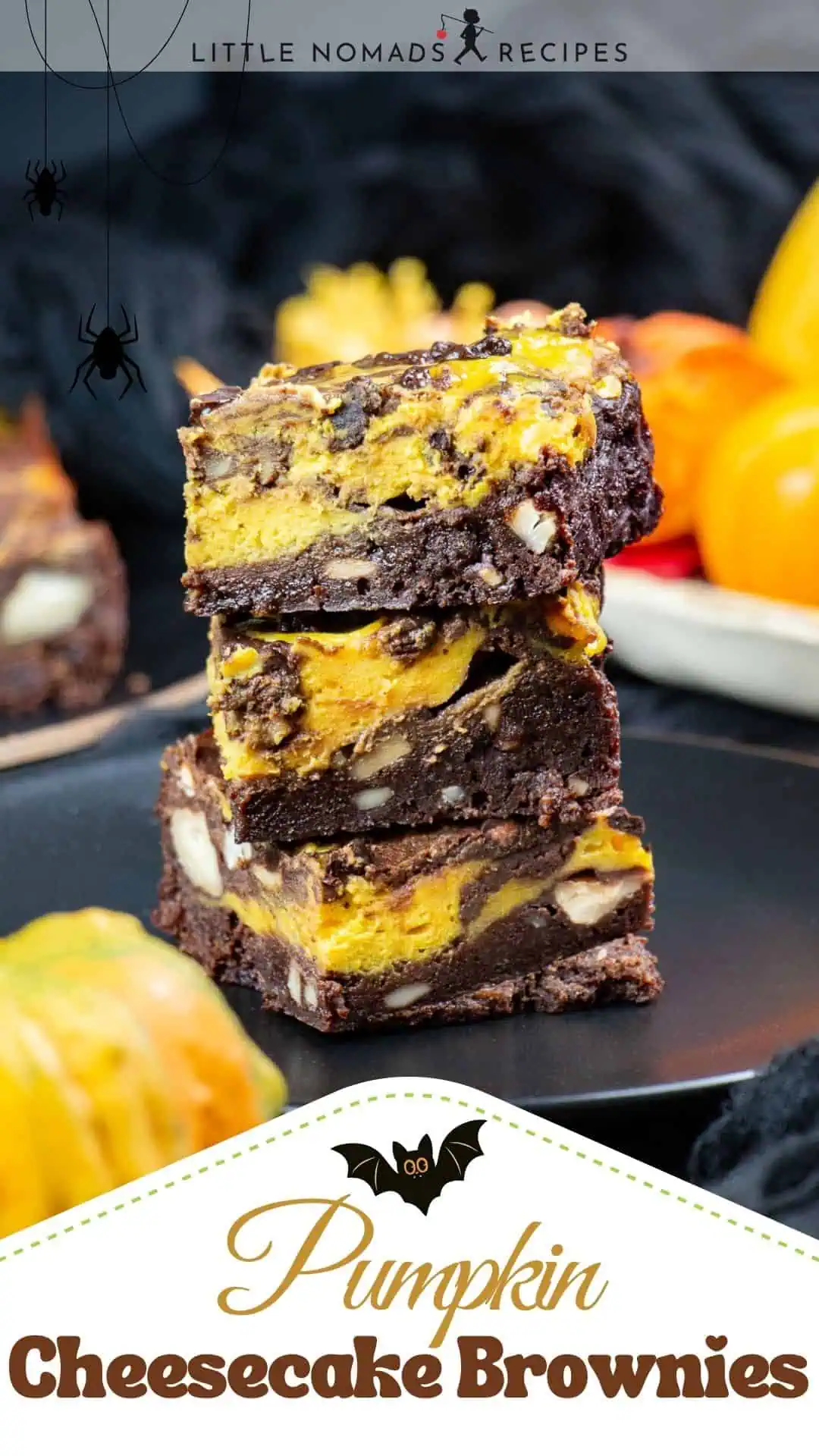Pumpkin Cheesecake Brownies